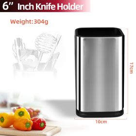 Drainable Knife Chopping Board Holder Size Chopper Holder (Option: 6inchstoragebarrel)